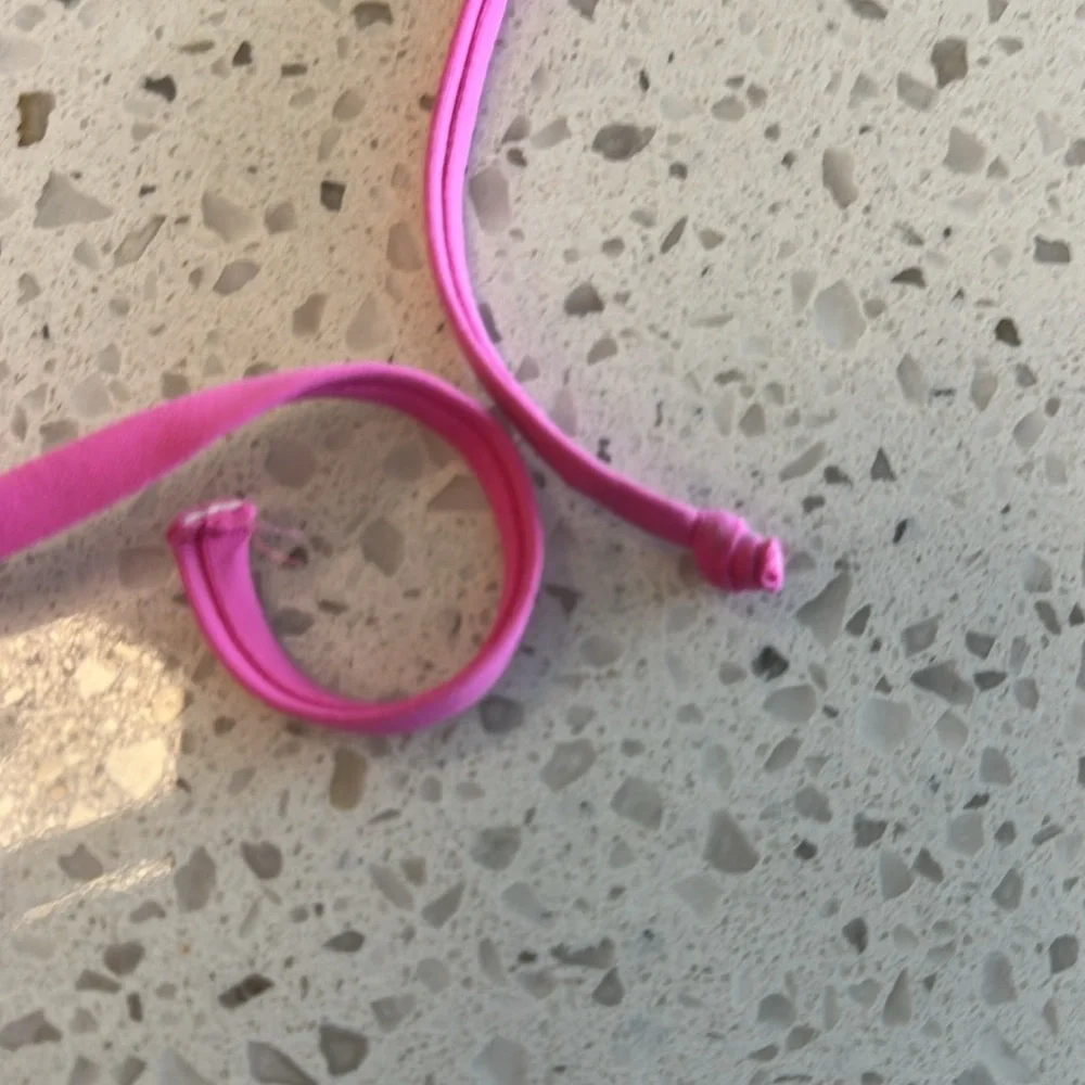 Melissa Odabash Hot Pink Ring-Accent Triangle Bikini